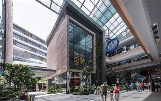 新加坡西城购物中心：超爱绿化墙，大规模运用